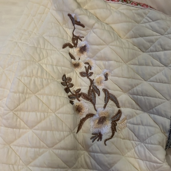 POL boutique Med Floral Embroidered Medium Jacket Wrap Sz M grandmacore - Picture 5 of 14